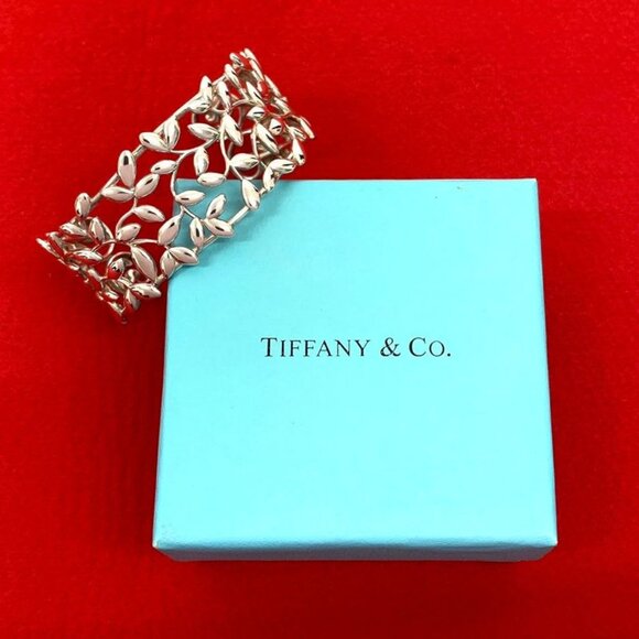 Tiffany & Co. Jewelry - Tiffany & Co Paloma Picasso Olive Leaf Cuff Bangle Silver 925